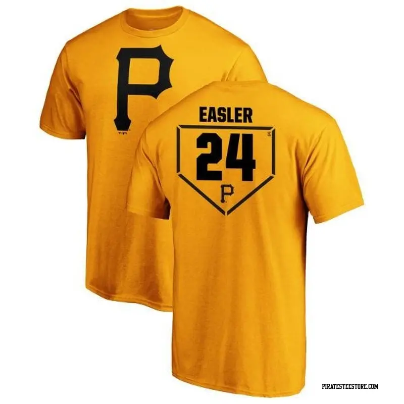 Men's Pittsburgh Pirates ＃24 Mike Easler Gold Branded RBI T-Shirt